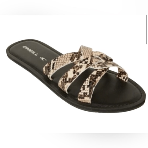 O’Neill Snake Print Sandals - Picture 1 of 7